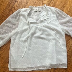 White polkadot tunic